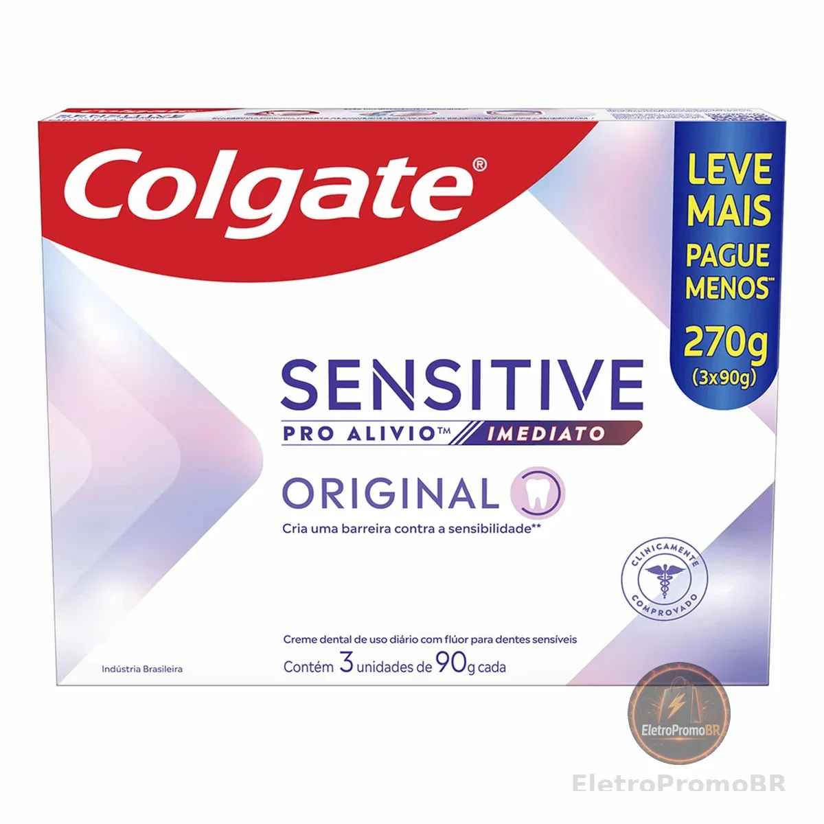 Colgate Sensitive Pro Alívio Imediato Creme Dental, 3x90g