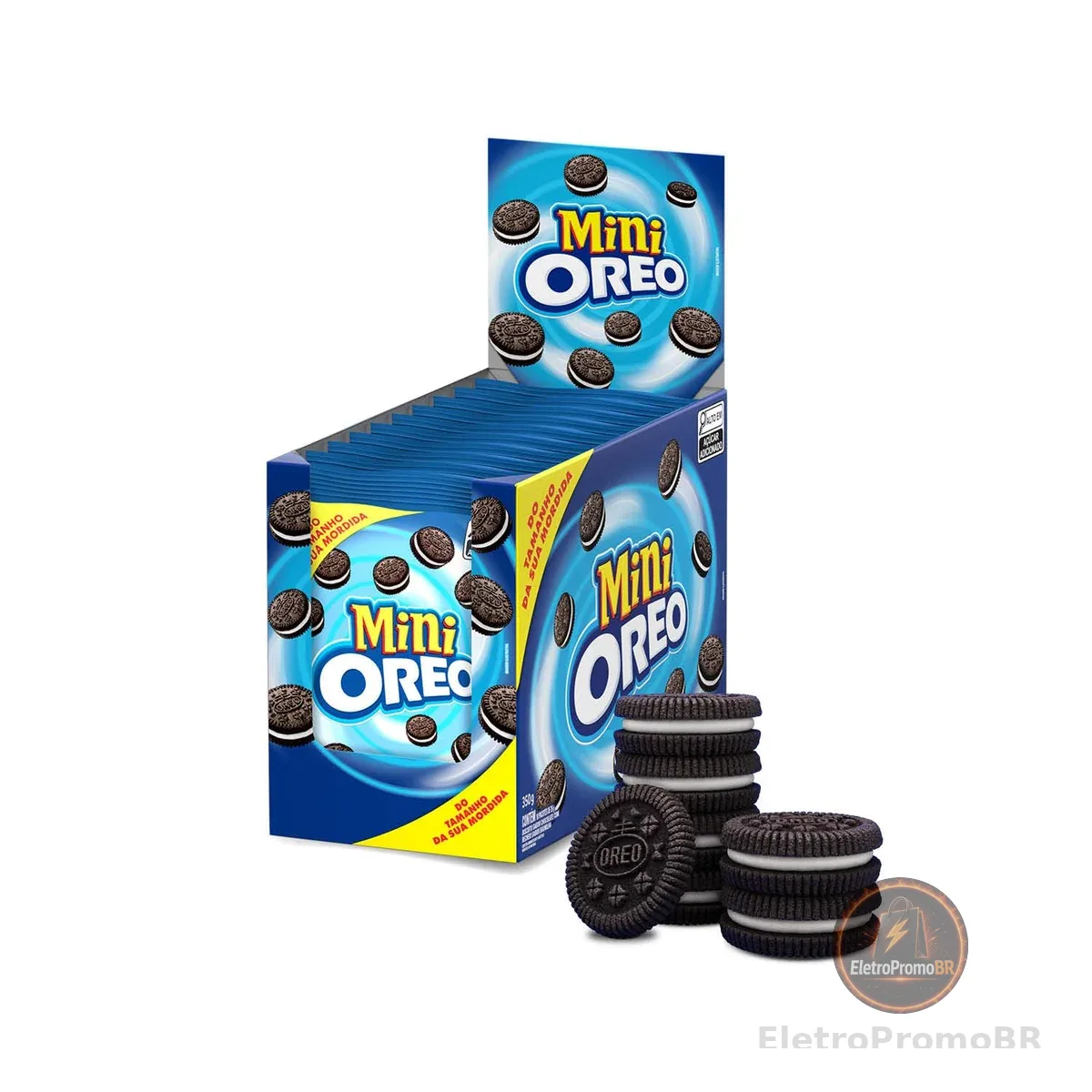 Oreo Biscoito Recheado Mini Original Display Com 10 Unidades De 35G