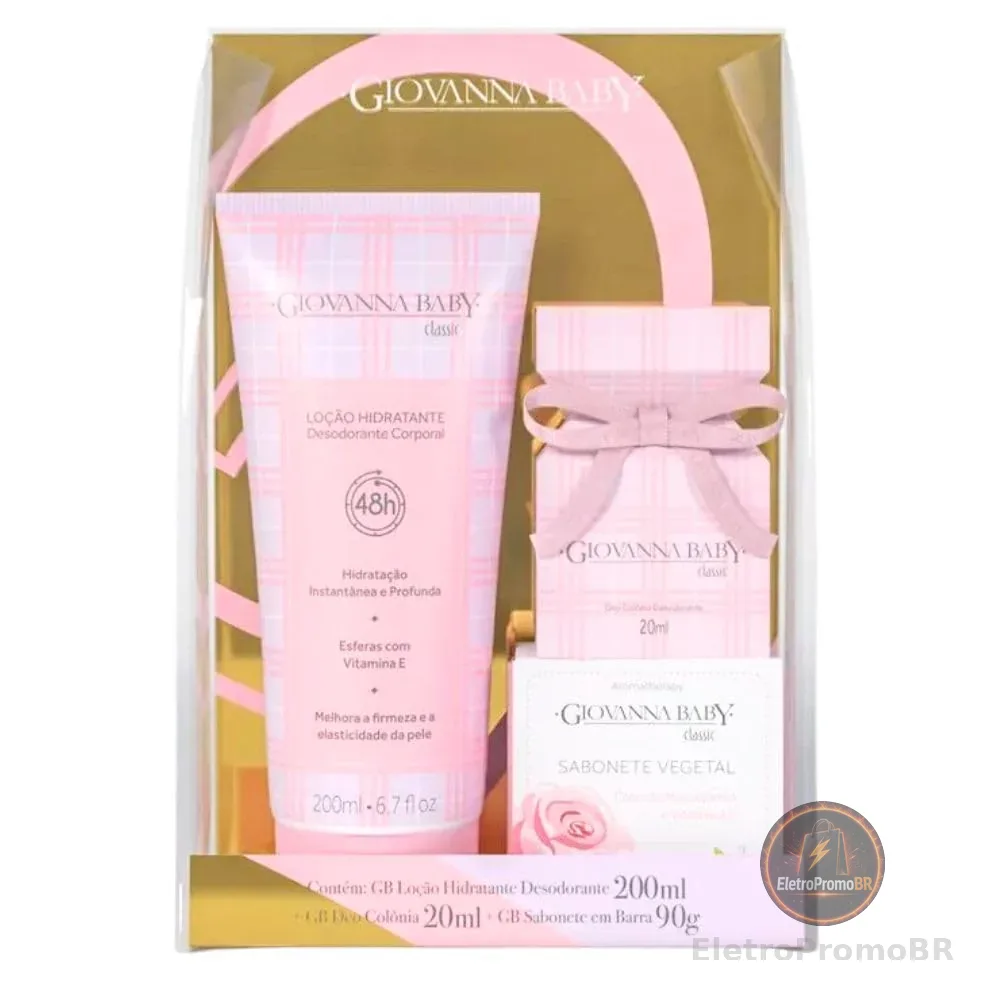 Giovanna Baby - Kit Giovanna Baby Col 20Ml+Locao 200Ml+Sab 90G Classic (Novo)