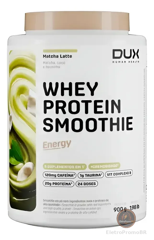 Whey Protein Dux Smoothie Pó 900g Matcha Latte Outros