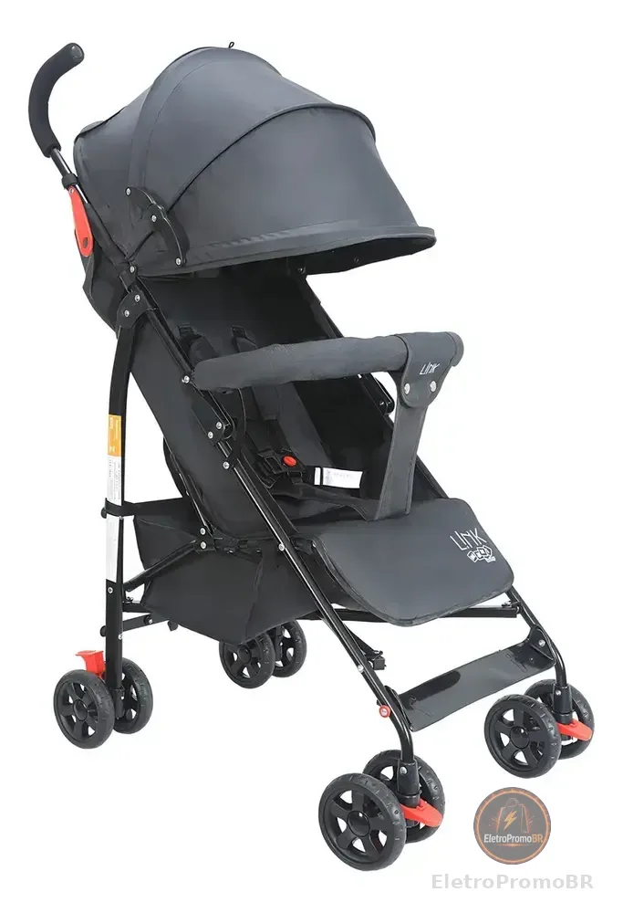 Carrinho Guarda Chuva De passeio Maxi Baby Até 15kgs cor Preto