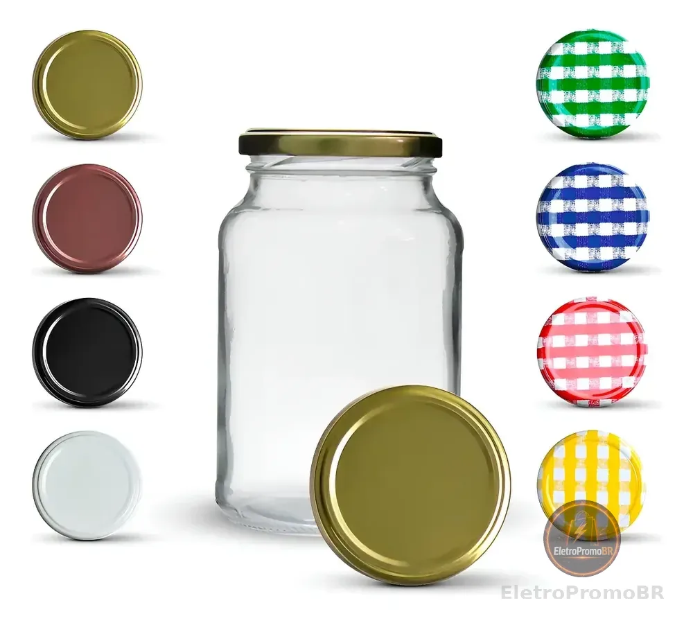 Kit Jogo Potes Vidro Nadir Figueiredo Conserva Hermético 600ml com Tampa