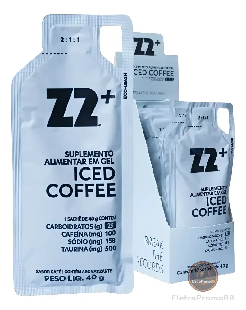 Energy Gel Z2+ Iced Coffee Box 10 Unidades Iced Coffee