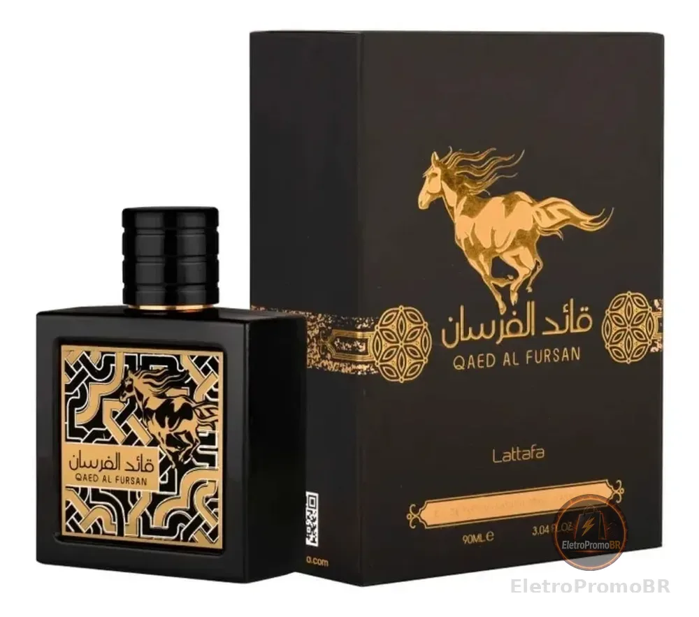 Perfume Árabe Qaed Al Fursan Lattafa Eau de Parfum EDP 90ml