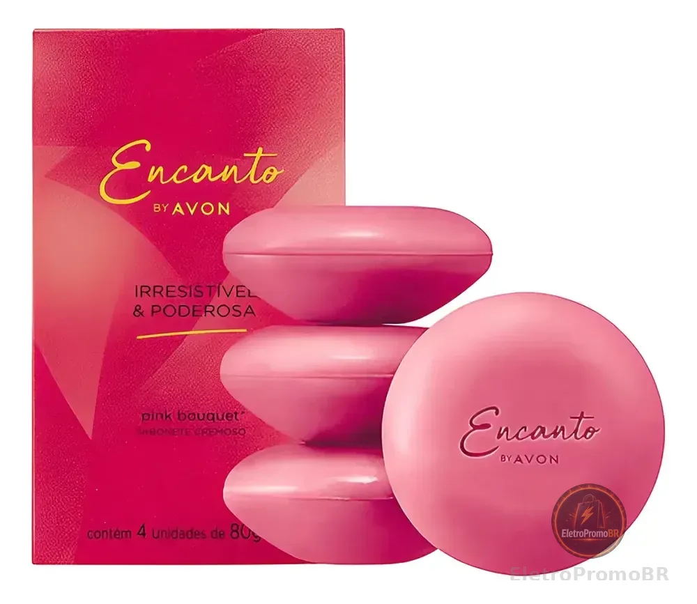 Sabonete Em Barra Pink Bouquet 4x80g Avon