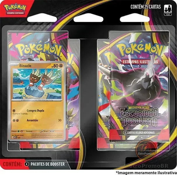 Blister Quadrúplo Pokémon ME05 Escuridão Absoluta