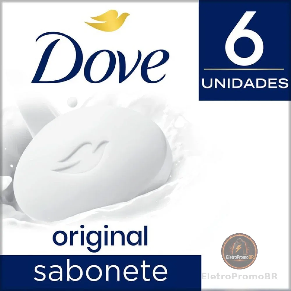 Sabonete Em Barra Dove Original 6 Unidades de 90g