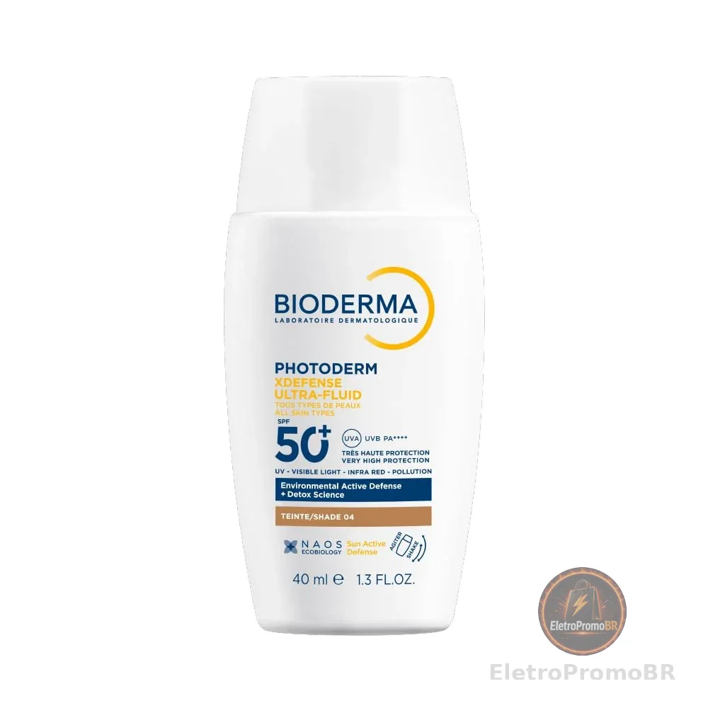BIODERMA Protetor Solar Facial Ultrafluido Photoderm XDefense FPS 60 Escuro Cor 4 40ml