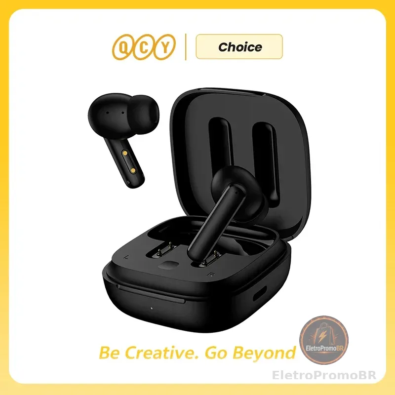 Qcy t13 anc fone de ouvido bluetooth 5.3 cancelamento de ruído ativo sem fio fone de ouvido 4 microfones enc tws fones 0.068s baixa latência 30 horas