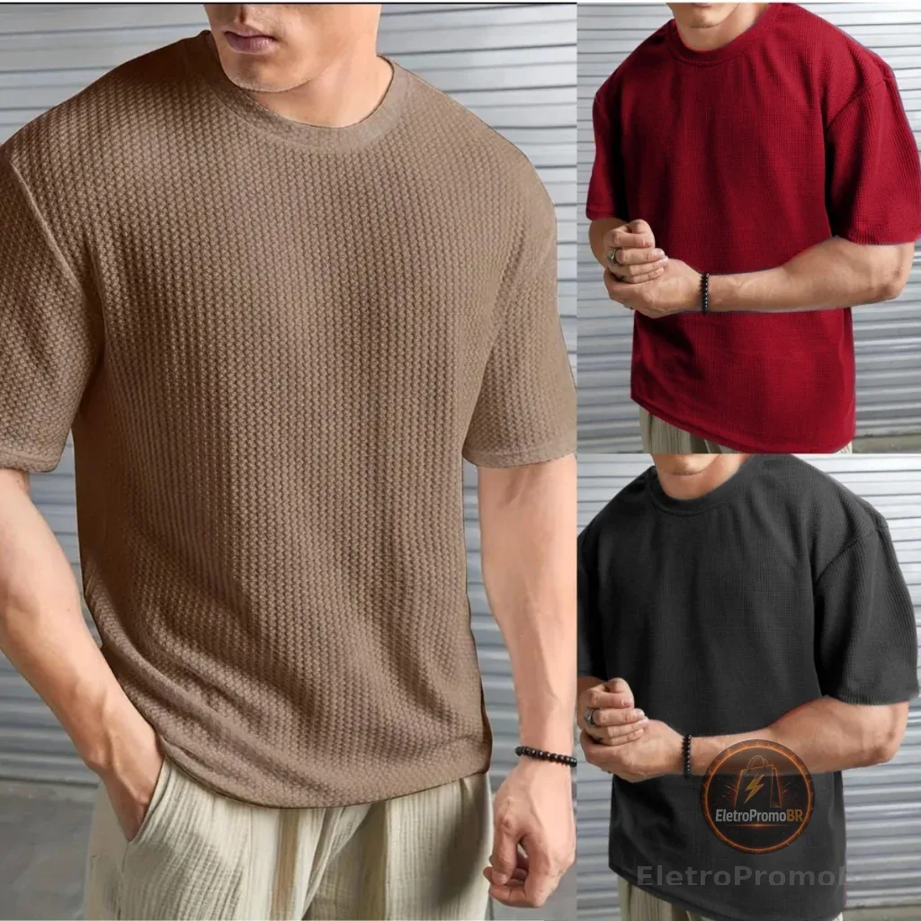 Kit 3 Camiseta Oversized Masculina