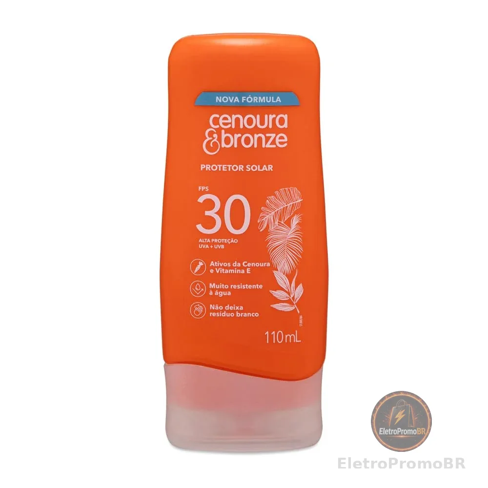 Protetor Solar FPS 30 Cenoura & Bronze 110ml