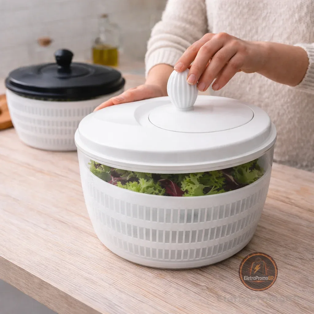 Centrífuga De Salada Secador Verduras  Manual 4 Litros