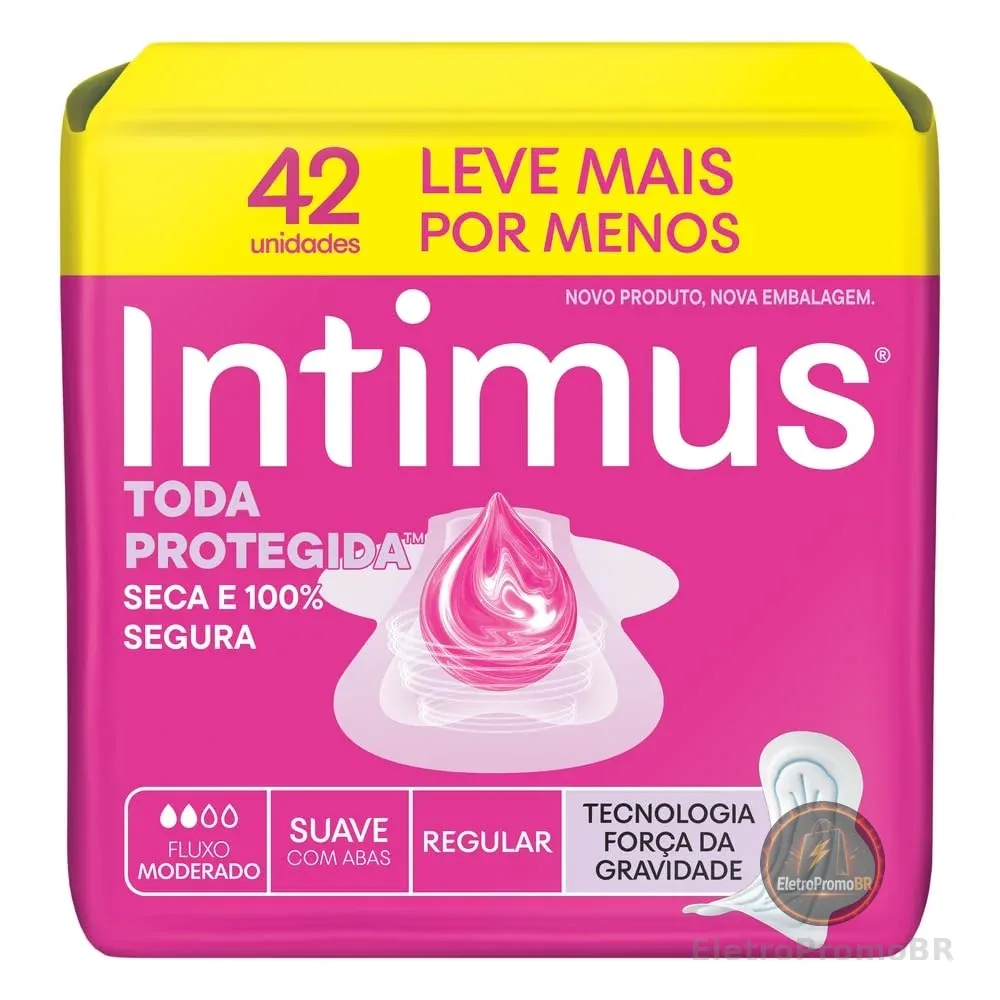Absorvente Intimus Toda Protegida Dia Suave Com abas - 42 un