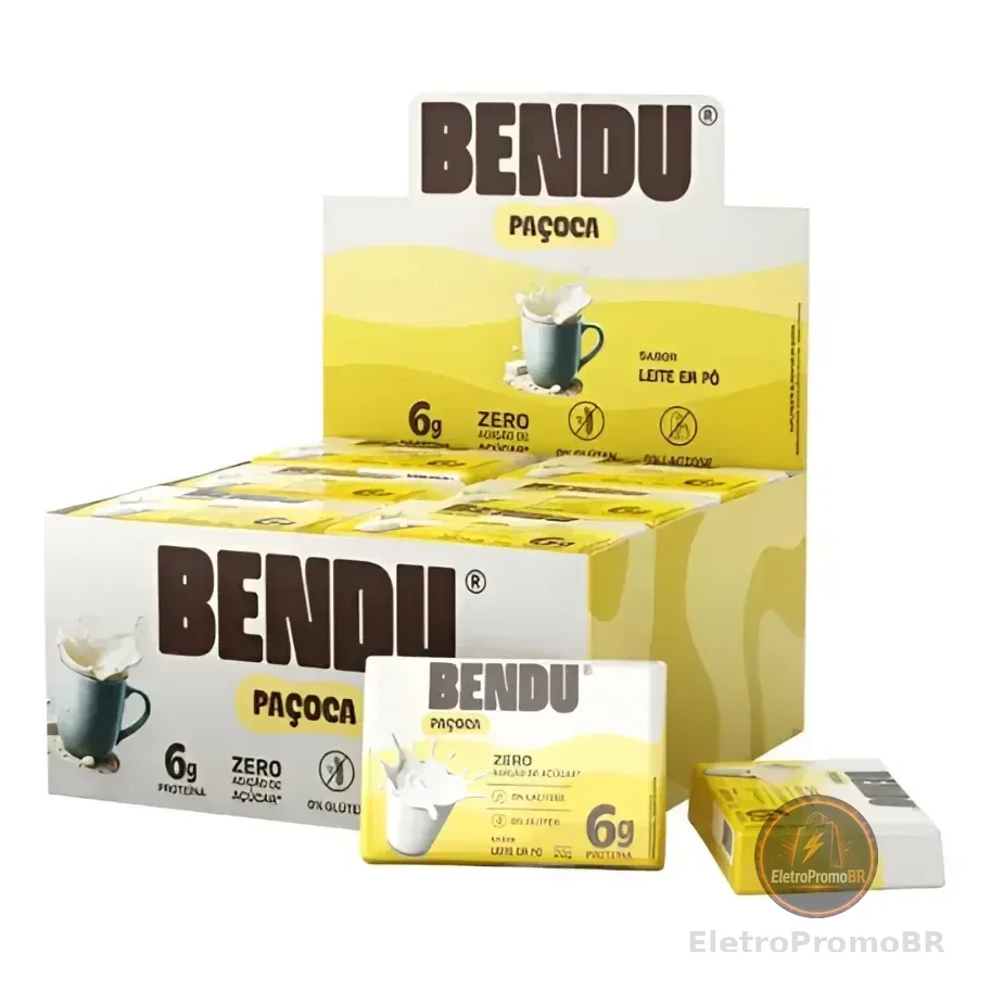 Paçoca Whey Protein Leite Em Pó Zero Gluten Bendu