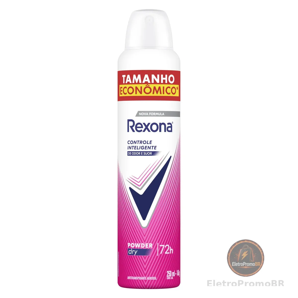 Rexona Desodorante Antitranspirante Aerossol Powder Dry 250 ML, Leve Mais Pague Menos, Embalagem Pode Variar