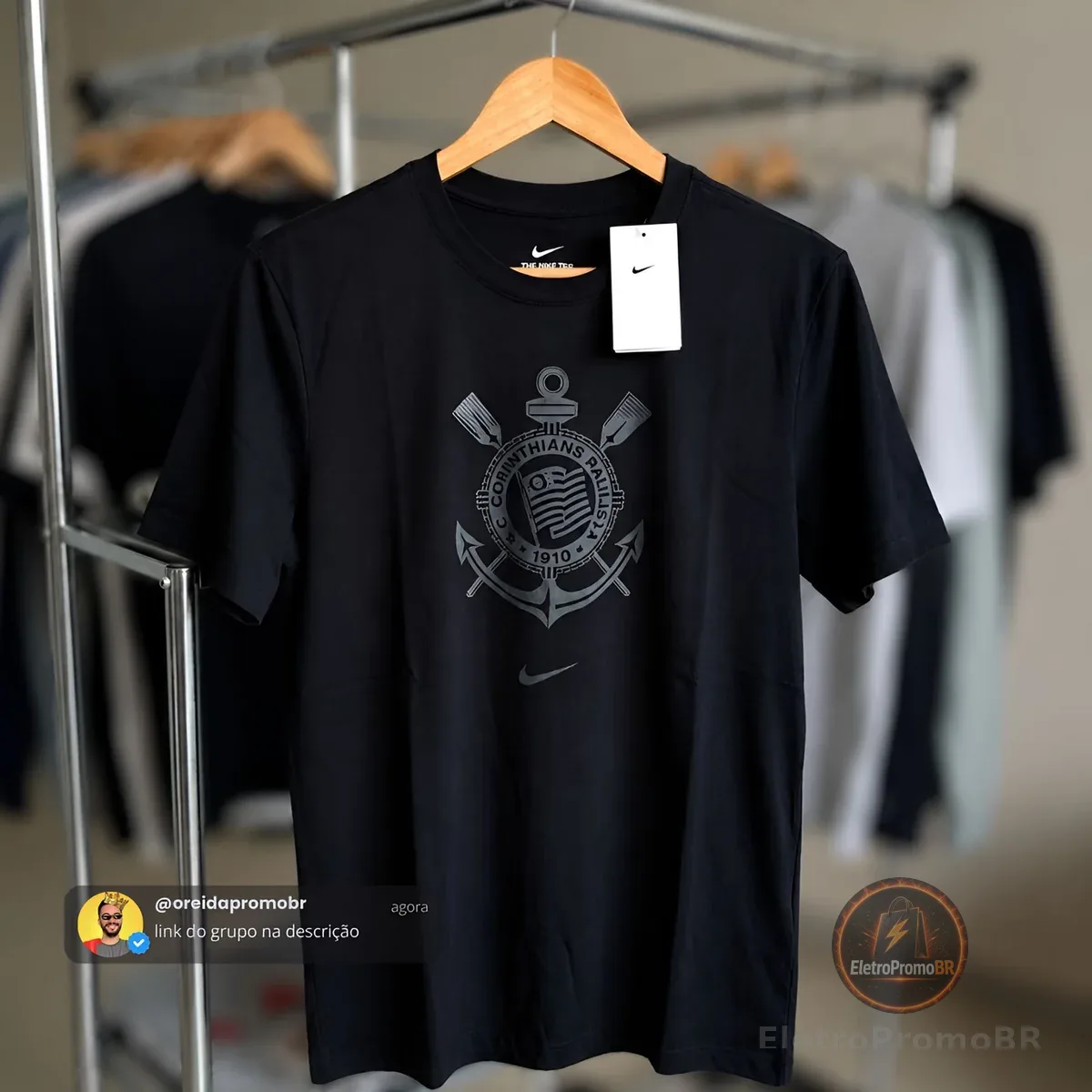 Camiseta Nike Corinthians Escudo Masculina