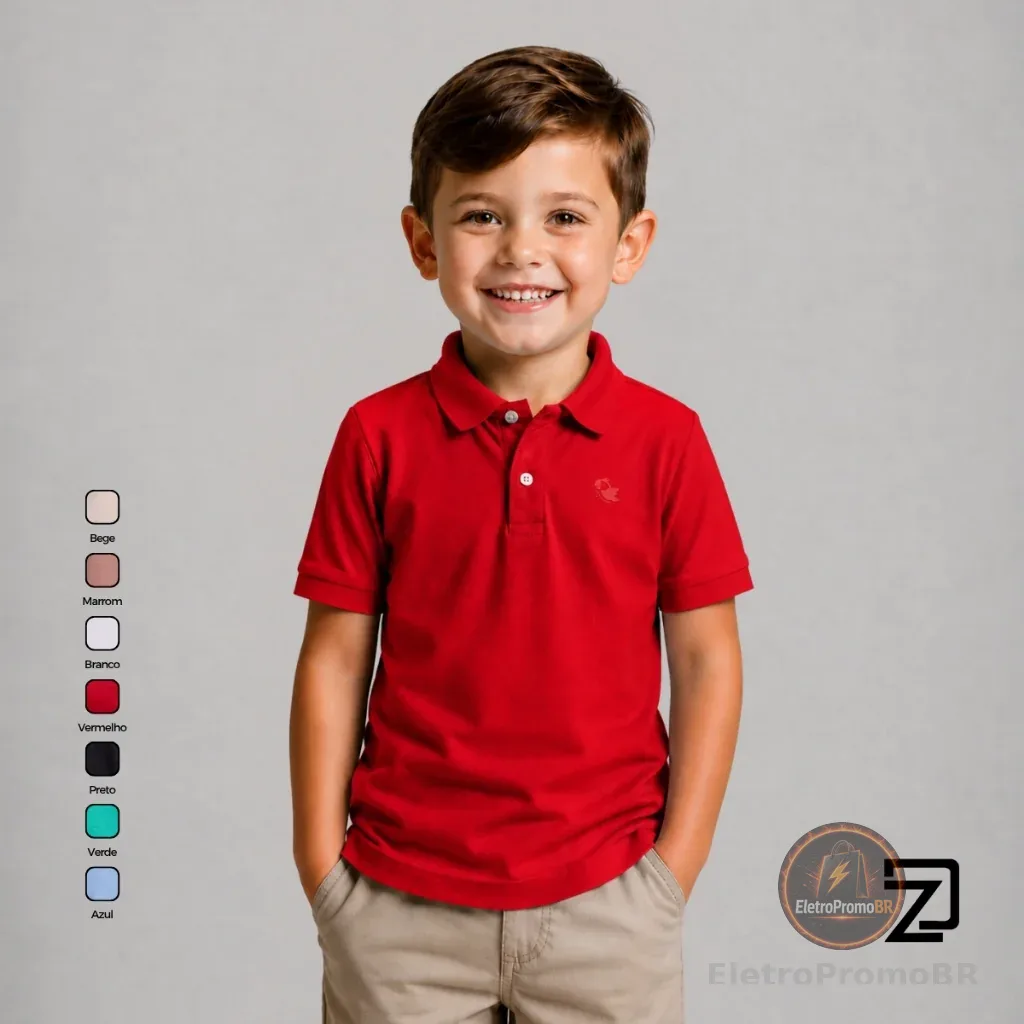 Camisa Básica Polo Infantil