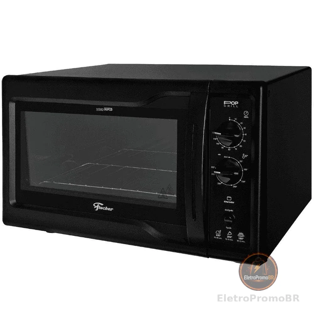 Fischer Forno Eletrico Bancada Pop Grill 44L Black 220V 34313-94809