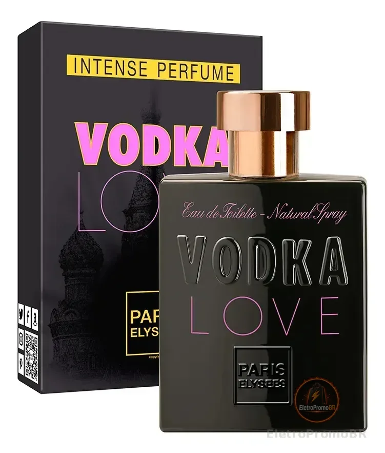 Perfume Vodka Love Paris Elysees Feminino Intense 100ml