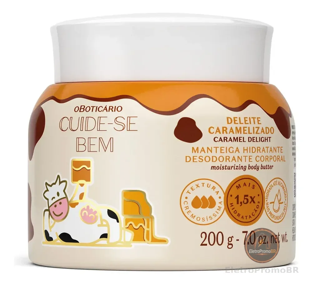 O Boticário Cuide-se Bem Deleite Caramelizado Manteiga Corpo