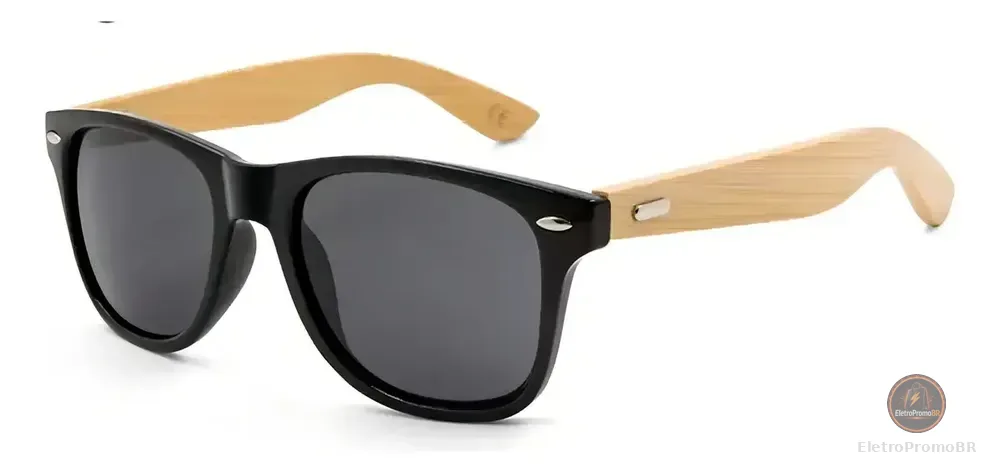 Culos De Sol Masculino Haste De Madeira Bambu Uv 400 Top