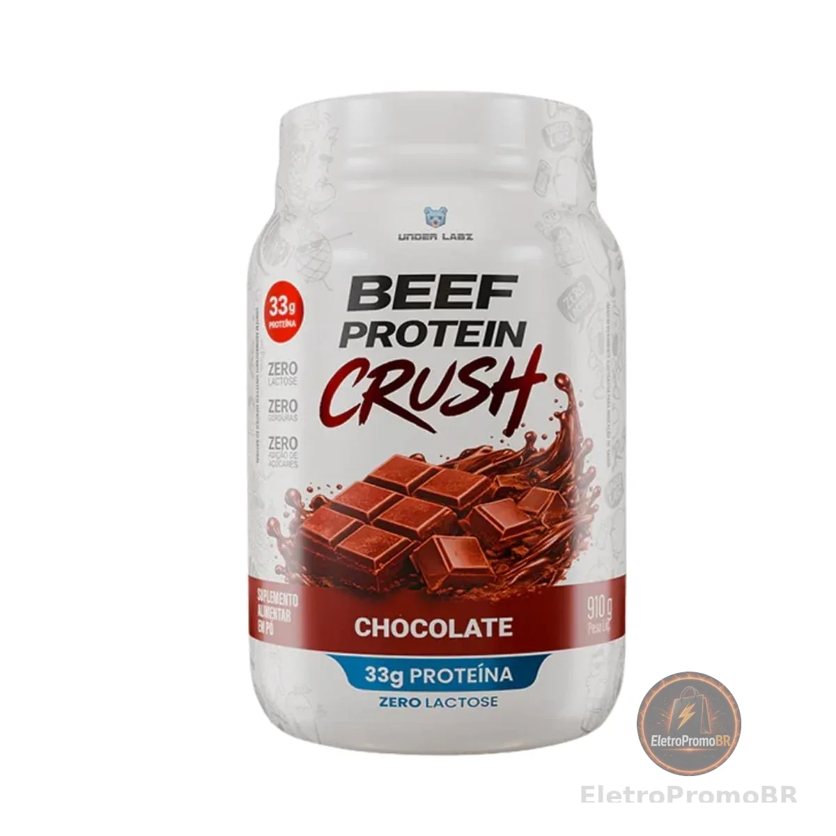 Beef Protein Crush (910g) Under Labz Sabor:Chocolate