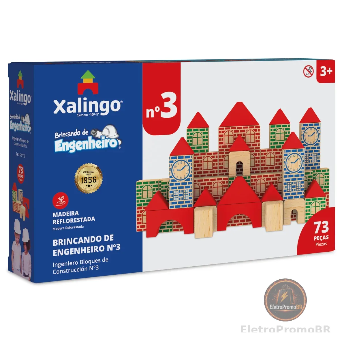 Brincando de Engenheiro 73 Peças Xalingo