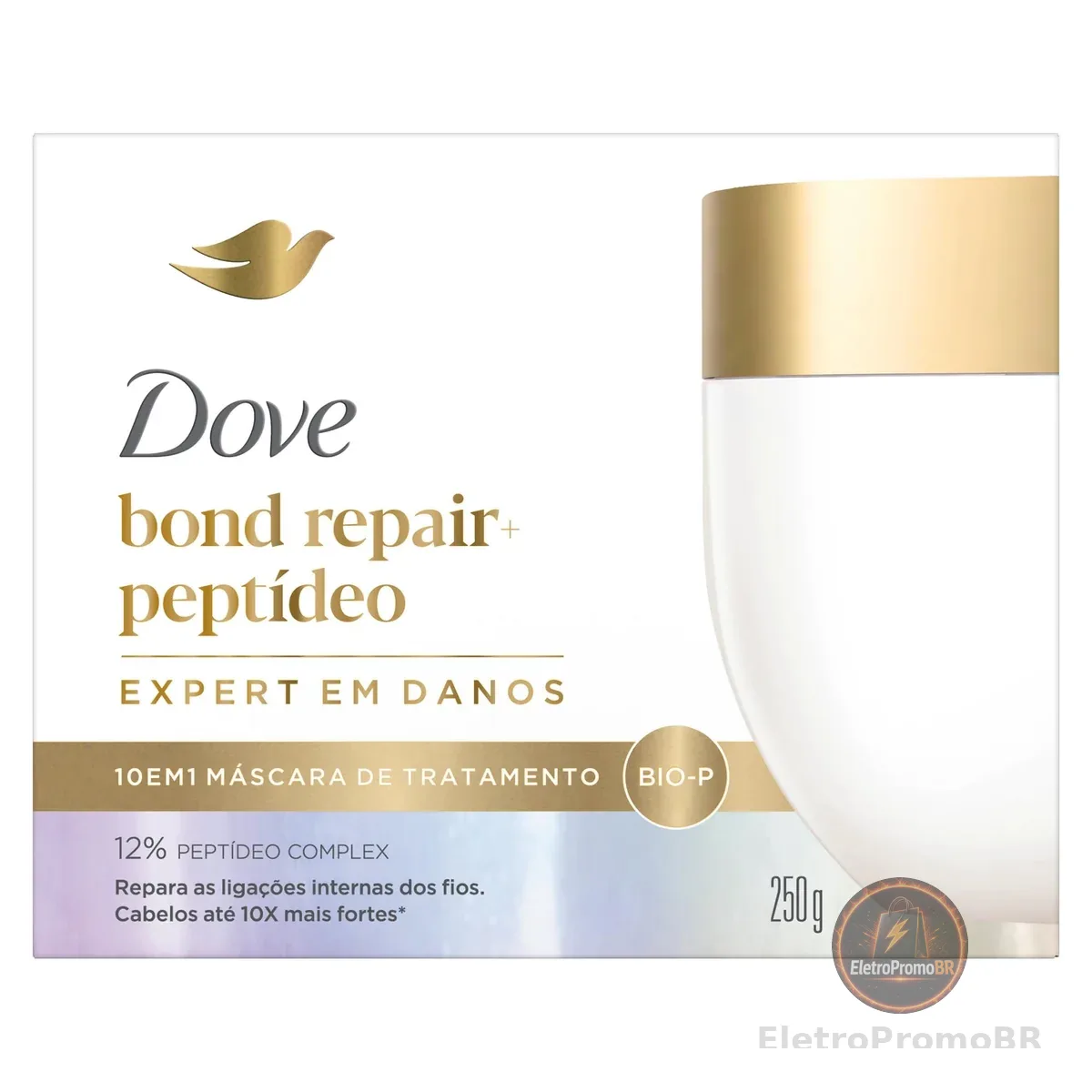 Dove Máscara Capilar 10 em 1 Bond Repair + Peptídeo 250g