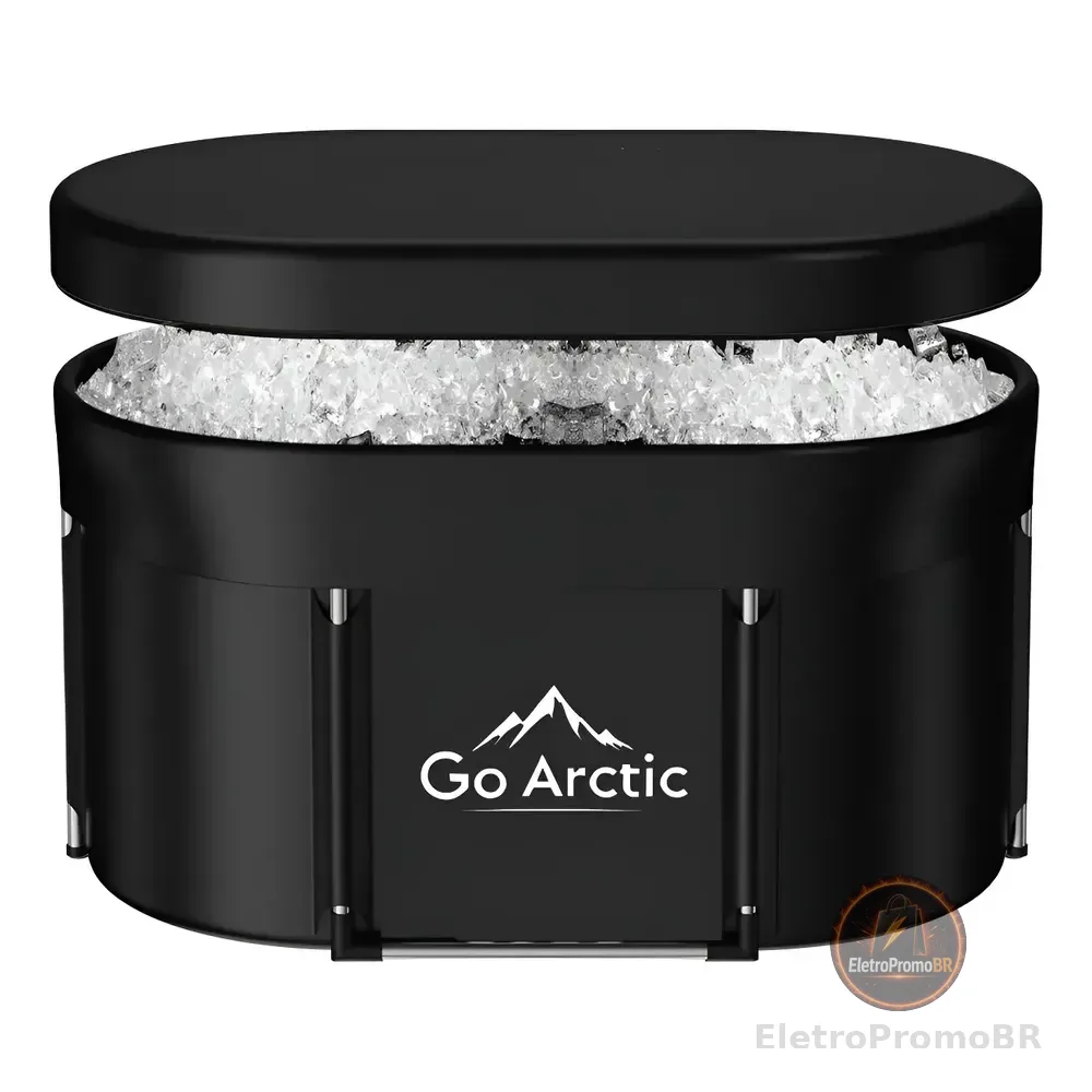 Banheira Piscina Imersao Gelo Crioterapia Recovery Goarcticl Preto