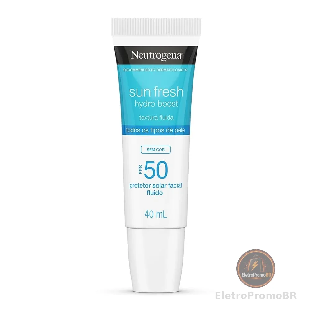 Protetor Solar Facial Neutrogena Sun Fresh Hydro Boost Sem Cor FPS 50 40mL