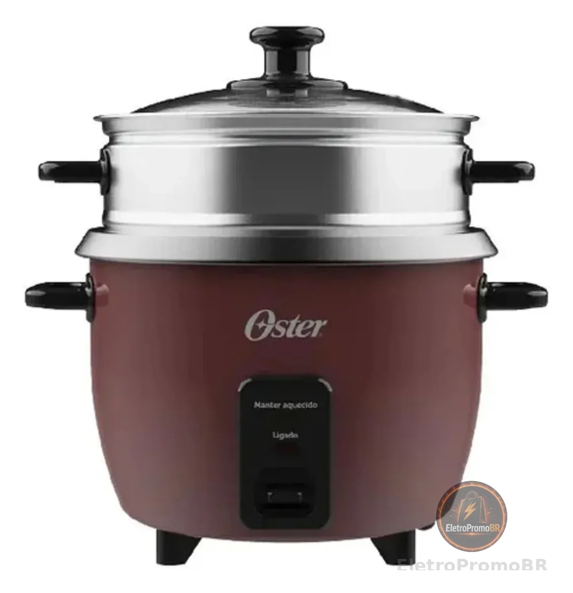 OSTER - Panela Elétrica De Arroz Oster OPAN310 Bordô 127v