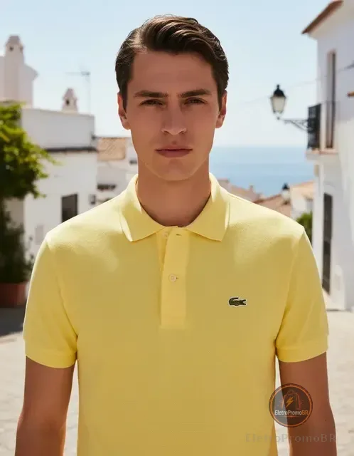 Polo Masculina Lacoste Slim Fit - Original