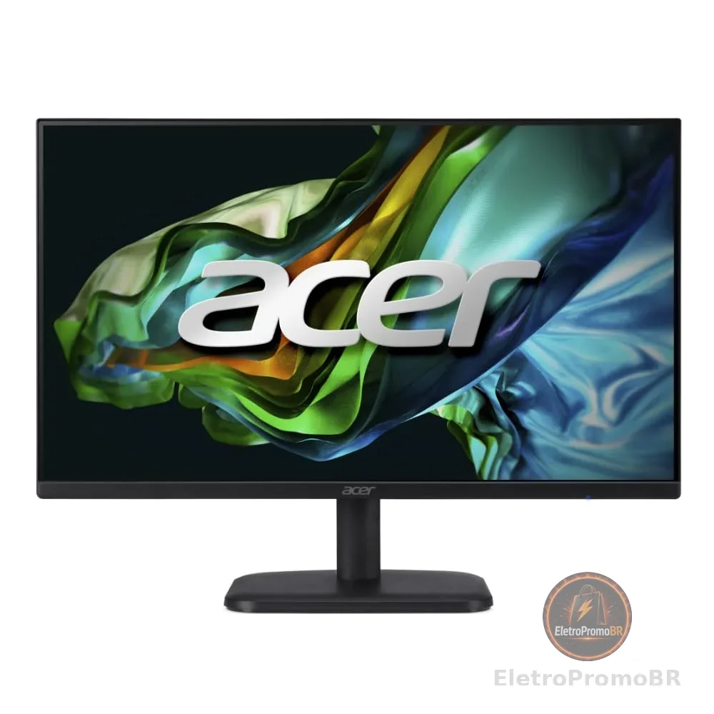 MONITOR ACER EK1 series - EK241Y Ebi Preto LED IPS 23.8” FHD 1920 x 1080 100 Hz sRGB 99% 1ms VRB AMD FreeSync ZeroFrame