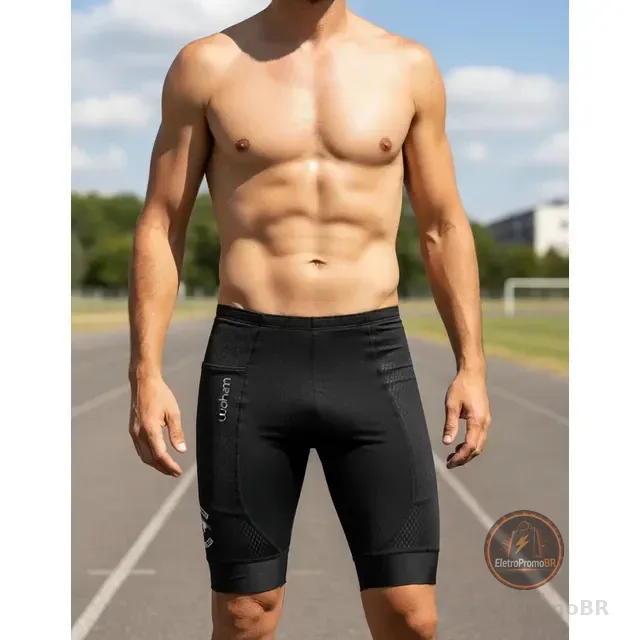 Bermuda Running Woom Garage Training Preto Masculina I