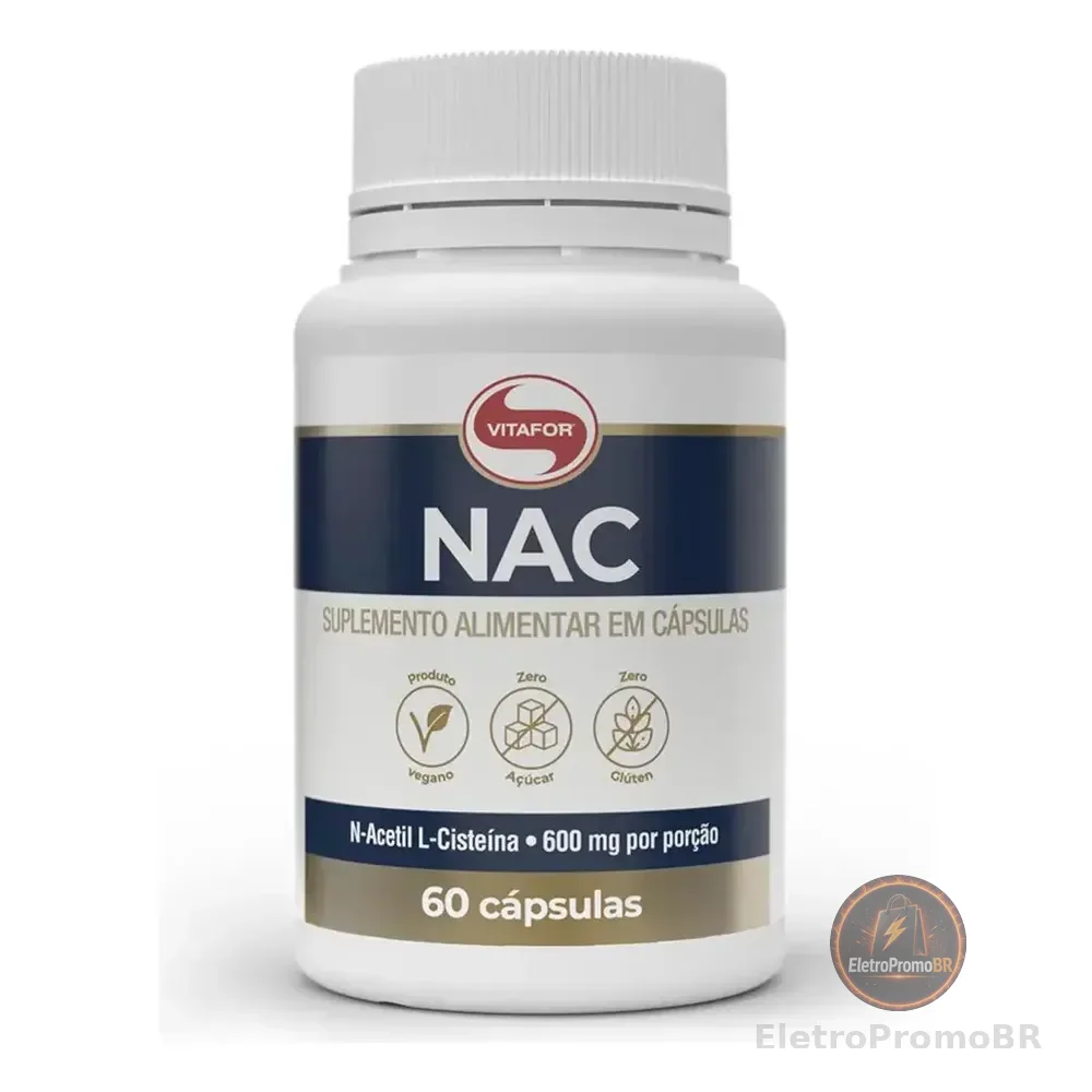 Suplemento Alimentar Nac 60 Cápsulas Sem Sabor Vitafor