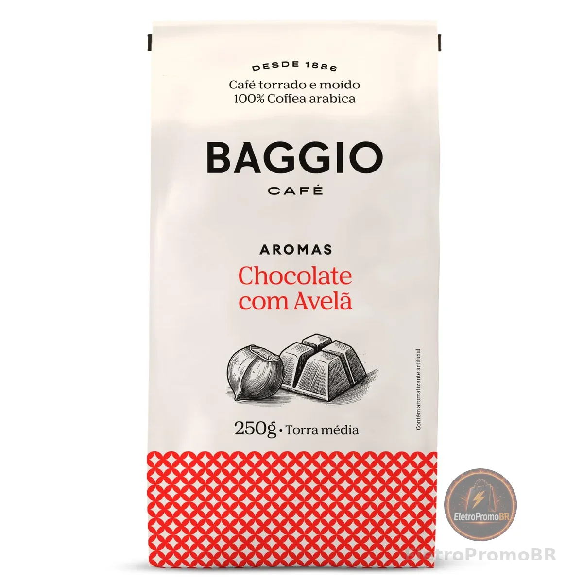 Baggio Café Café Torrado e Moído Aroma de Chocolate com Avelã 250g
