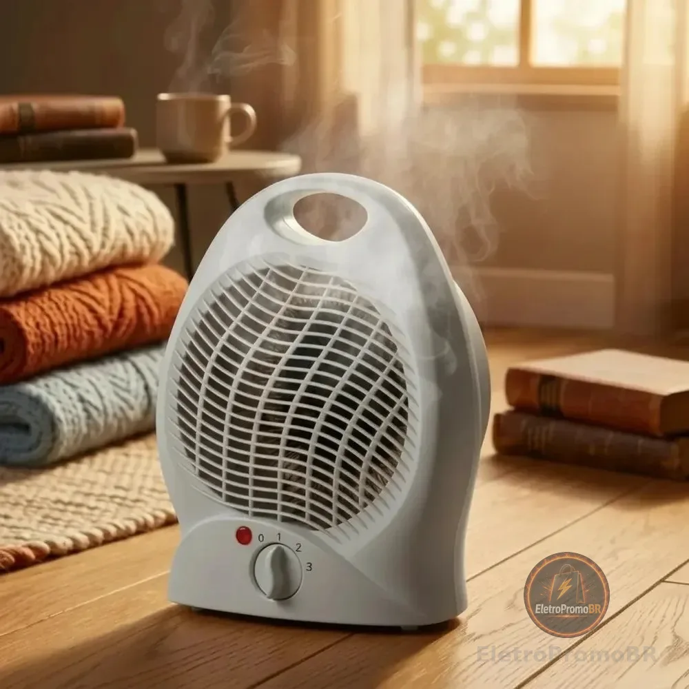Aquecedor De Ar Ambiente Elétrico Portátil Potente 127v/220v