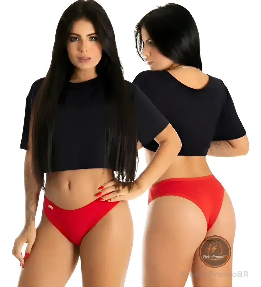 Kit 10 Calcinha Tanga Algodão Básica Conforto Dia A Dia