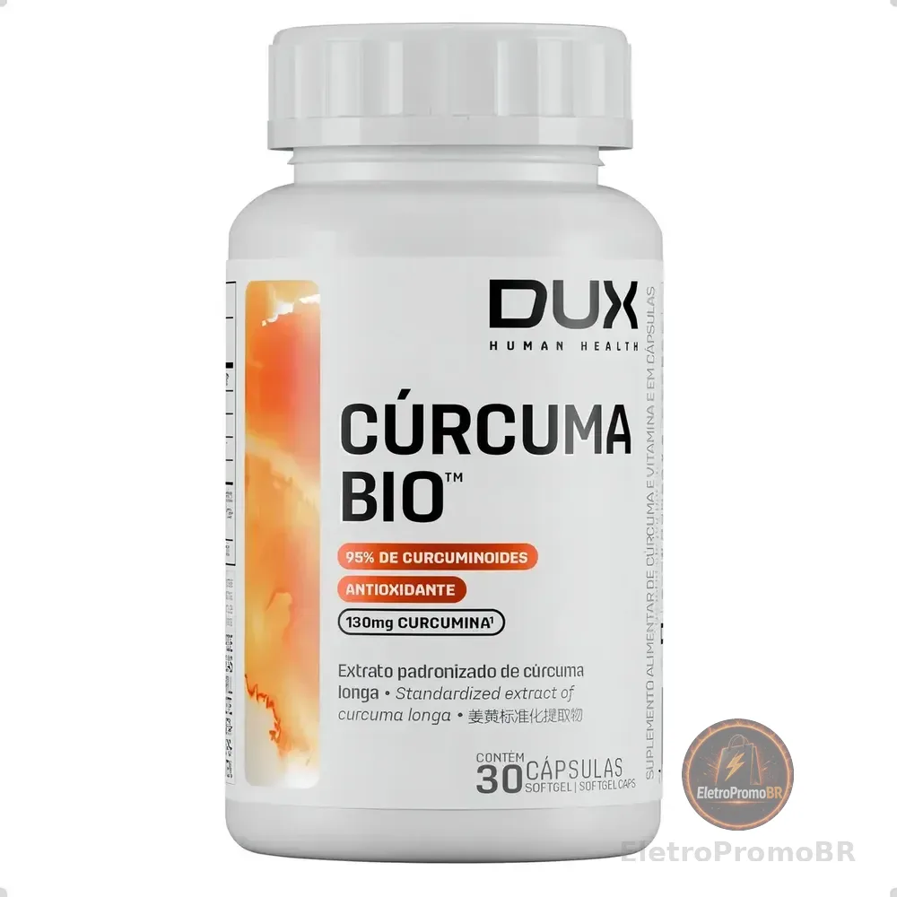 Curcuma Bio Curcumin 30 Capsulas Dux Nutrition Sabor Natural