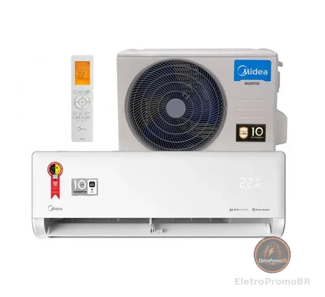 Ar Condicionado Inverter Midea Frio Split AI Ecomaster 12000 btus