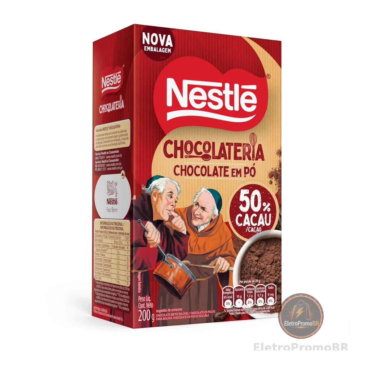 Nestlé Chocolate Em Pó Dois Frades 200G