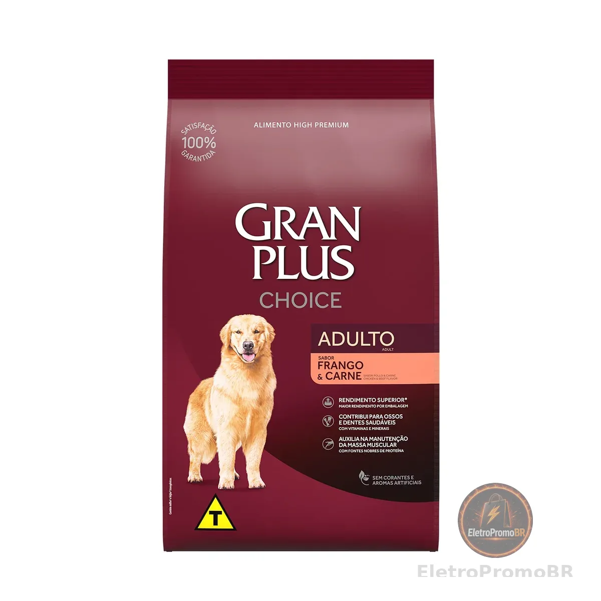 GranPlus Affinity - Choice Cães Adultos Frango Carne, Ração Guabi, 15kg