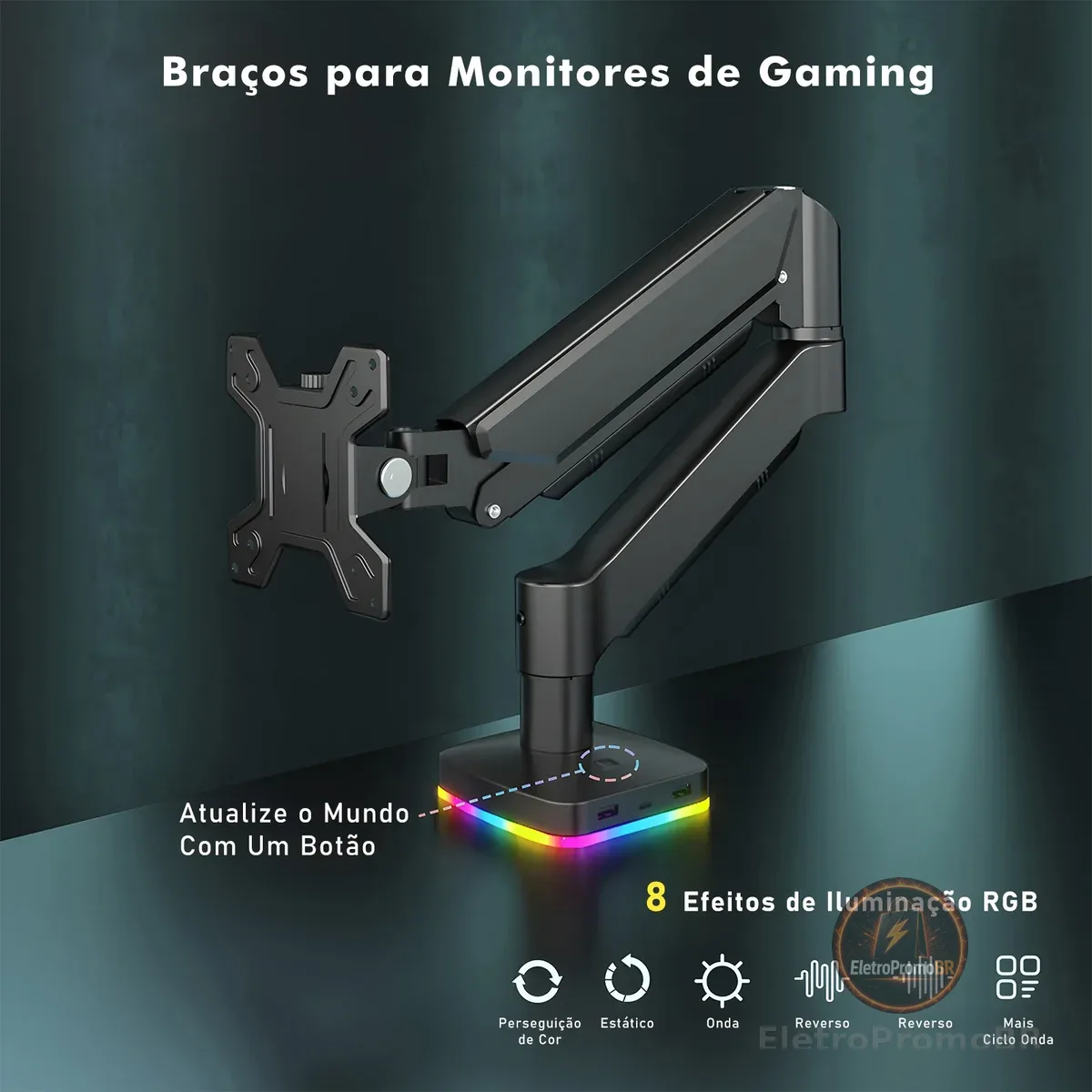 RGB，Braço Articulado Monitor，  Suporte Monitor， Suporte Tv， Suporte para Monitor Articulado， Monitor Suporte Articulado