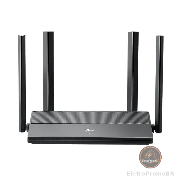 TP-Link EX1500 Roteador Wi-Fi 6 AX1500 Dual Band, 4 Portas Gigabit, EasyMesh, Cobertura de Até 140 m² e Conexão para Até 60 Dispositivos