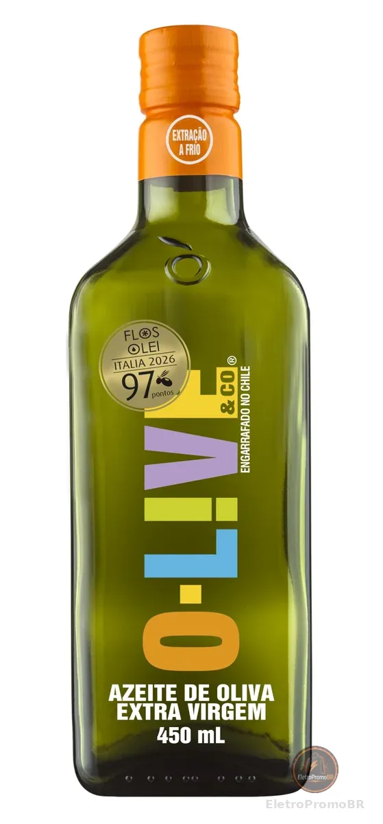 O-LIVE & Co, Azeite de oliva extra virgem, Chileno, vidro, 450ml