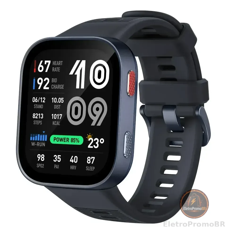 Relógio esportivo inteligente Smartwach Amazfit Bip Max, bateria de 20 dias, 120 esportes.