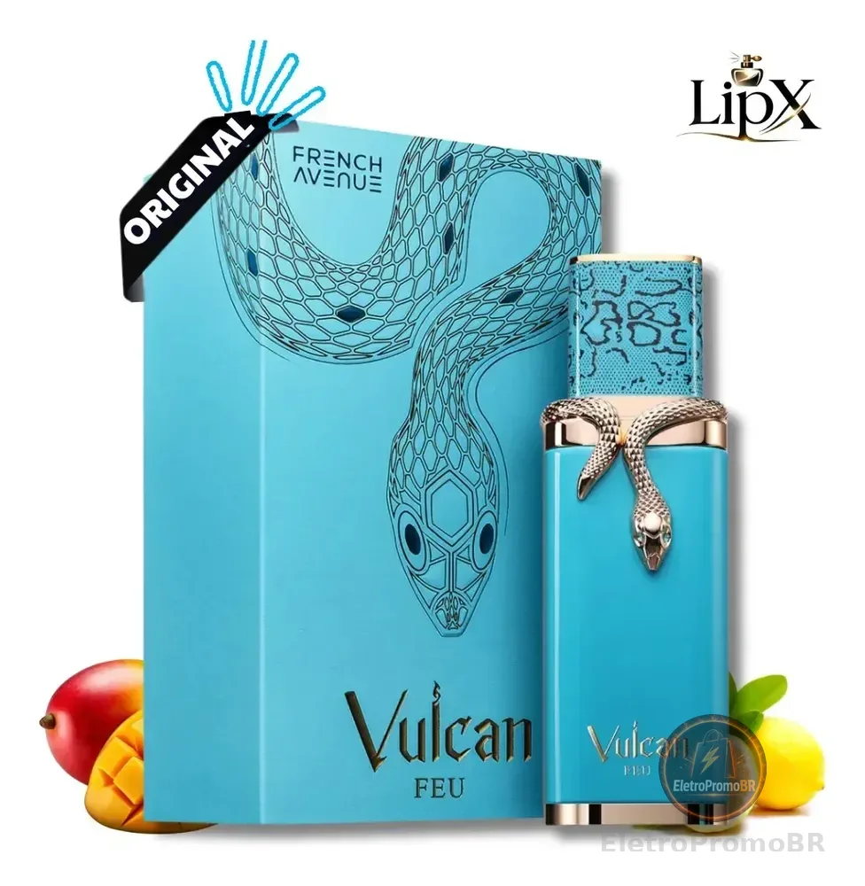 Perfume Arabe Vulcan Feu Citrico Frutado Edp 100ml Lipx