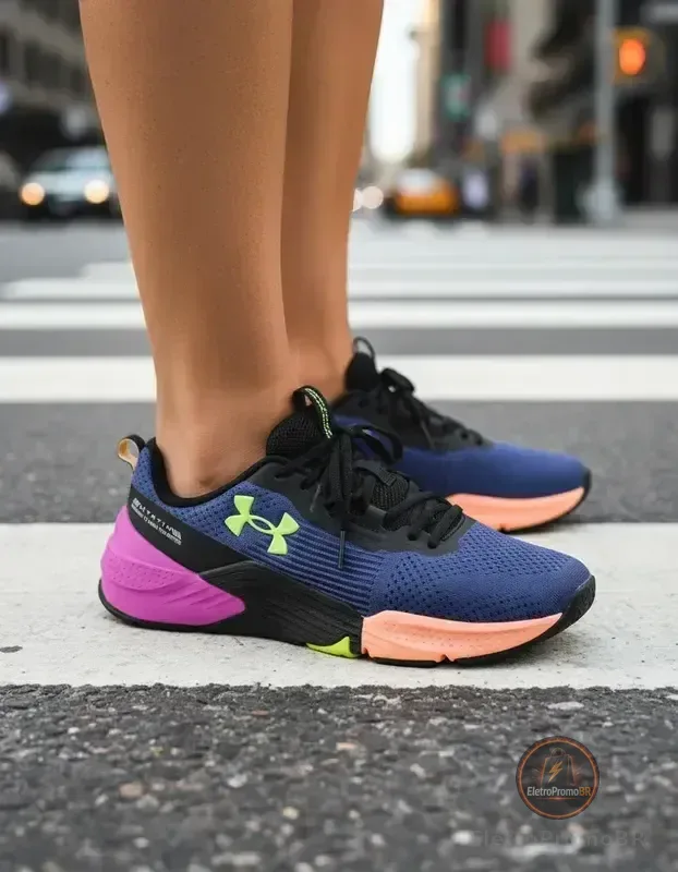 Tênis Confortável Corrida Academia Tribase Under Armour Azul 40 Br