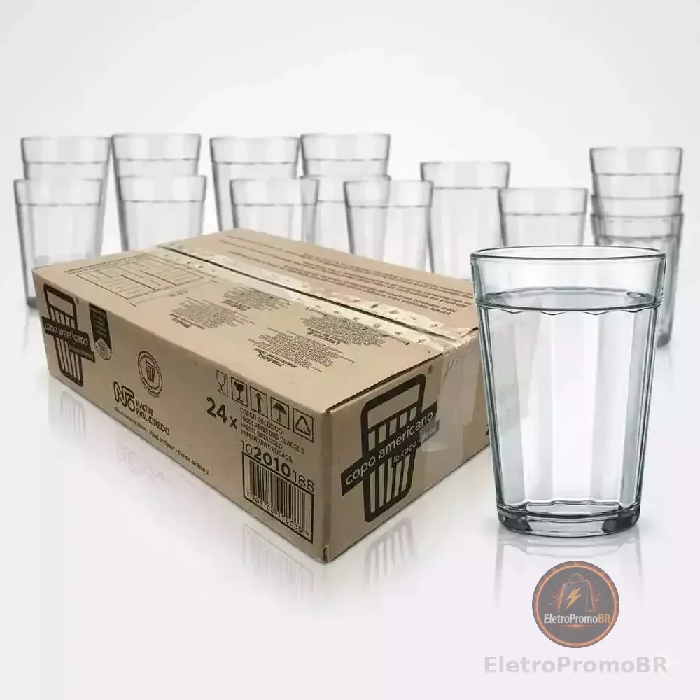 Copo Americano Nadir Caixa Com 24 Unidades 190ml