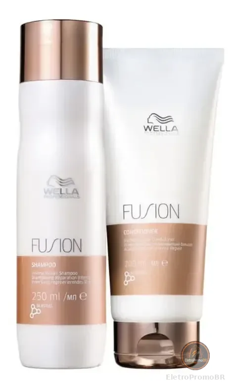 Kit Wella Fusion Shampoo 250ml + Condicionador 200ml